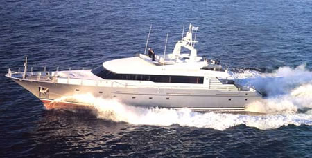 EKALI 102 feet luxury crewed motor yacht charter Greece