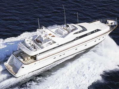 PERSEUS FALCON 100 feet luxury crewed motor yacht charter Greece
