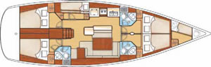 Beneteau Oceanis 50 Family Version 5 Cabins Yacht Charter Greece